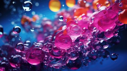 water drops on purple