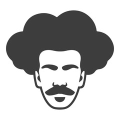 African Men Vector, Afro Men, Black Man Vector, African American Black African American afro male face, curls hair style Black men Silhouettes, SVG and PNG