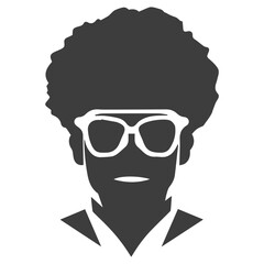 African Men Vector, Afro Men, Black Man Vector, African American Black African American afro male face, curls hair style Black men Silhouettes, SVG and PNG