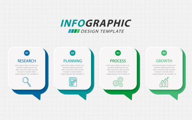 Timeline Creator infographic template. 4 Step timeline journey, calendar Flat simple infographics design template. presentation graph. Business concept with 4 options, vector illustration.
