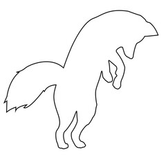 illustration of a wild fox 