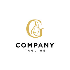 Letter G Beauty salon logo icon vector template.eps