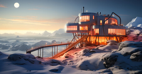 Antarctic Expeditionary: Ice-Covered Research Base