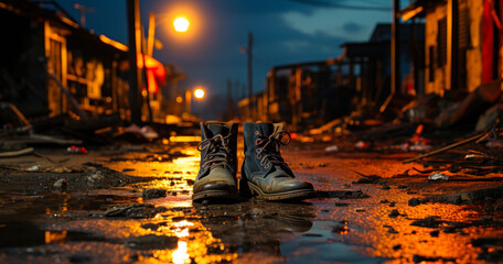 Desolation and Despair: Abandoned Shoes