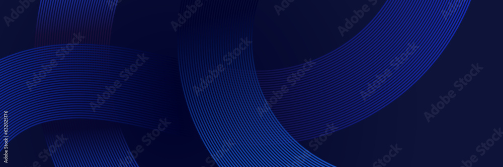 Poster abstract blue background with geometric lines