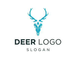 Logo design about Deer on white background. created using the CorelDraw application.