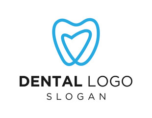 Logo design about Dental on white background. created using the CorelDraw application.