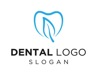 Obraz premium Logo design about Dental on white background. created using the CorelDraw application.