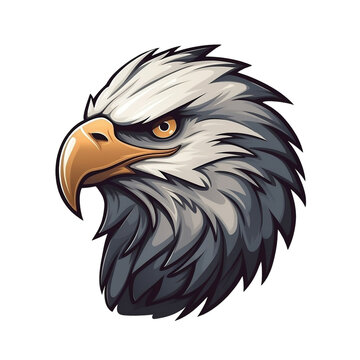 Bald Eagle No Background Image Applicable to any Context Perfect for Print on Demand Merchandise