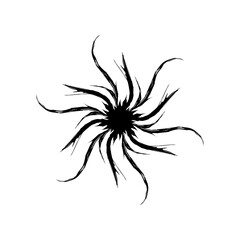 Tribal floral ornament vector illustration