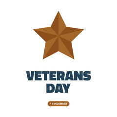 Obraz premium Set of Veterans day sticker. Honoring all who served. Greeting card in retro style. National American holiday event. White background. Vector illustration.