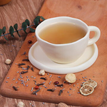 cup of tea and spices