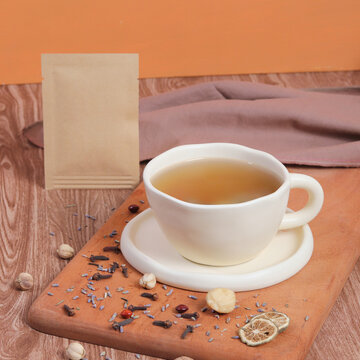 cup of tea and spices