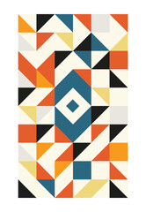 Bauhaus geometric pattern background,