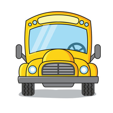 yellow cartoon School Bus
