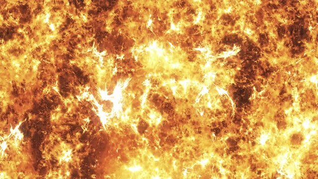 Burning SunSurface, Plasma, Solar Flares. Space texture background
