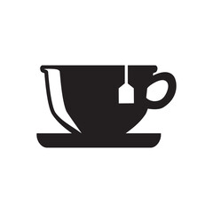 Tea drink in glass icon vector on trendy style for design and print