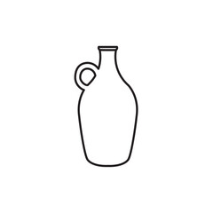 Vector icons amphora, vase, pottery, Pottery Vases Flower Home Interior Decoration. Vector illustration of amphora, vase, pottery. Editable stroke. Ancient and modern tableware, Vector icon line.
