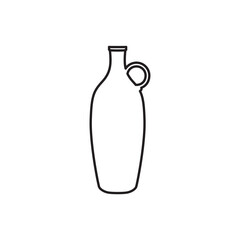 Ceramic bottle vases, Pottery Vases Flower Home Interior Decoration. Vector icons amphora, vase, pottery. Editable stroke. Ancient and modern tableware, Vector icon line collection.