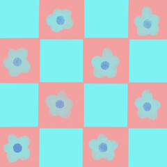 seamless pattern with flowers