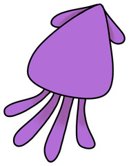 Purple squid 