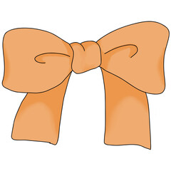 Orange bow