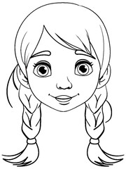 Cute Woman with Braided Hair