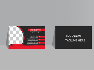 Business card design template, Clean professional business card template, visiting card, business card template.