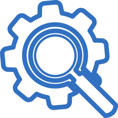 search and setting icon line design, monoline icons.