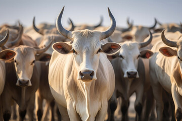 Magnificent Senepol Cattle Herd in the Plains