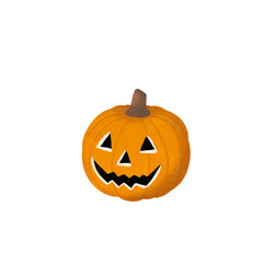 halloween pumpkin isolated on white