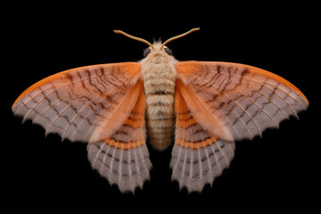 Majestic Spongy Moth in Close-up