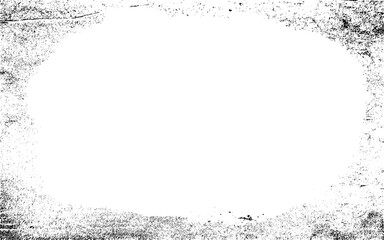 Grunge frame pattern vector background. Black noise stipple dots. Abstract noise dotwork pattern. Black dots grunge frame. Stipple circles. Stochastic dotted vector background.