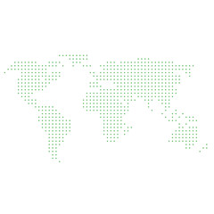 dot world map icon
