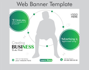 promotional business web banner template
green Modern Corporate Business web banner template,
