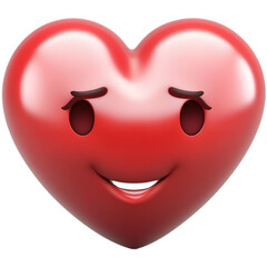 Cute Heart Emoji Smile Face transparent Image