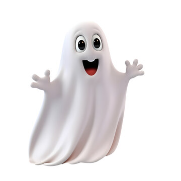 3D cute character Halloween concept