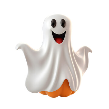 3D cute character Halloween concept
