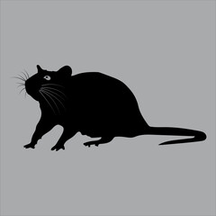 A rat avatar art in black and white looks beautiful