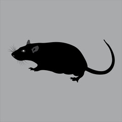 A rat avatar art in black and white looks beautiful