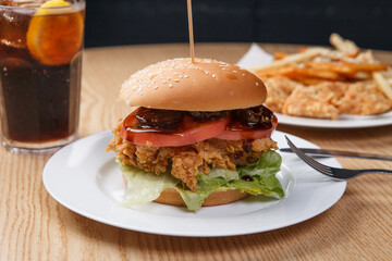 tasty hamburger 