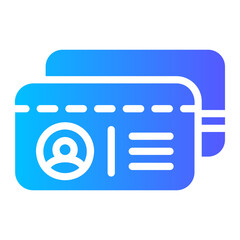 member card Gradient icon