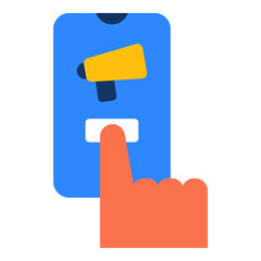 Refer flat icon