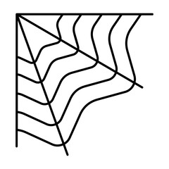 Halloween Spider Web Corner