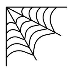 Halloween Spider Web Corner