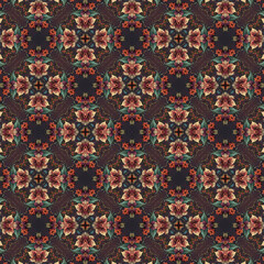 seamless pattern with flowers