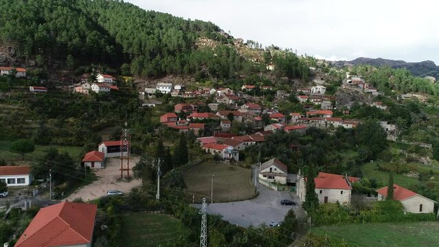 Aerial View Village of Ermida in Ger&ecirc;s, Portugal
