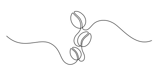 coffee bean line art