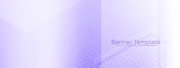 Soft violet color geometric design modern business banner