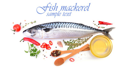 Mackerel fish with spices and vegetables